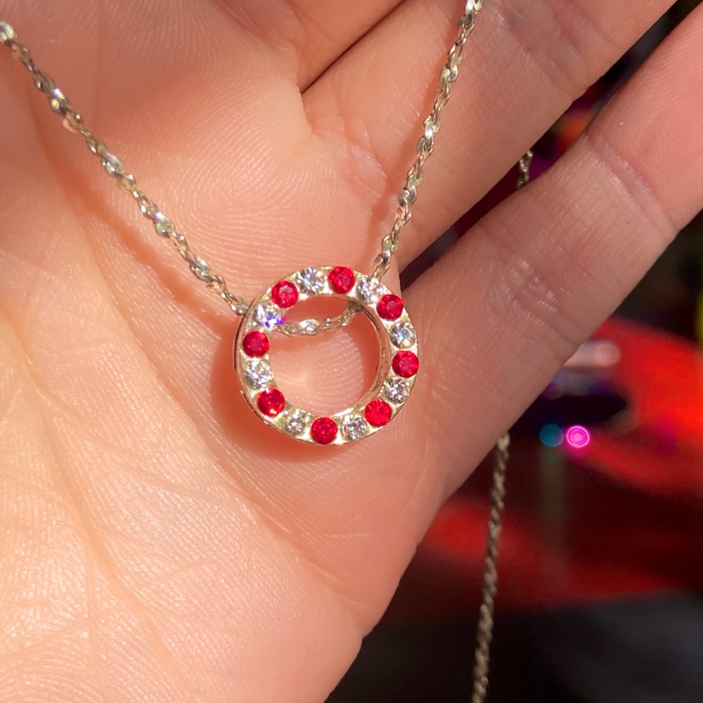 (Open pics!) Reversible Necklace & Earrings